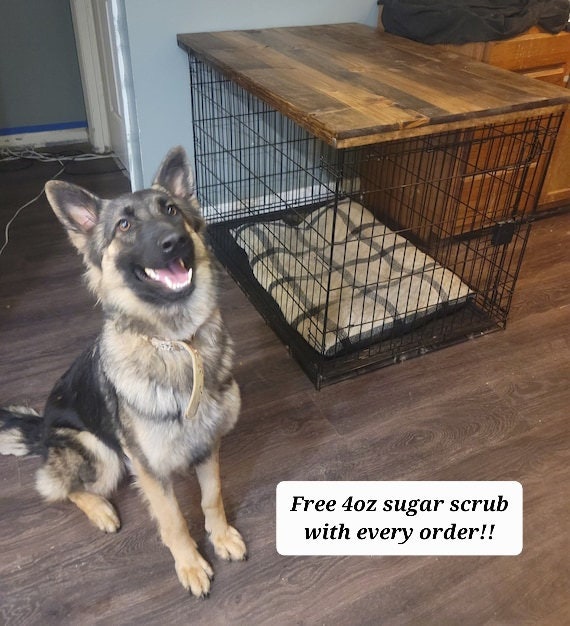 Crate Cover, Rustic Crate Cover, Kennel, Dog Crate, Dog Bed, Farmhouse Kennel top, Reclaimed Wood Table Top