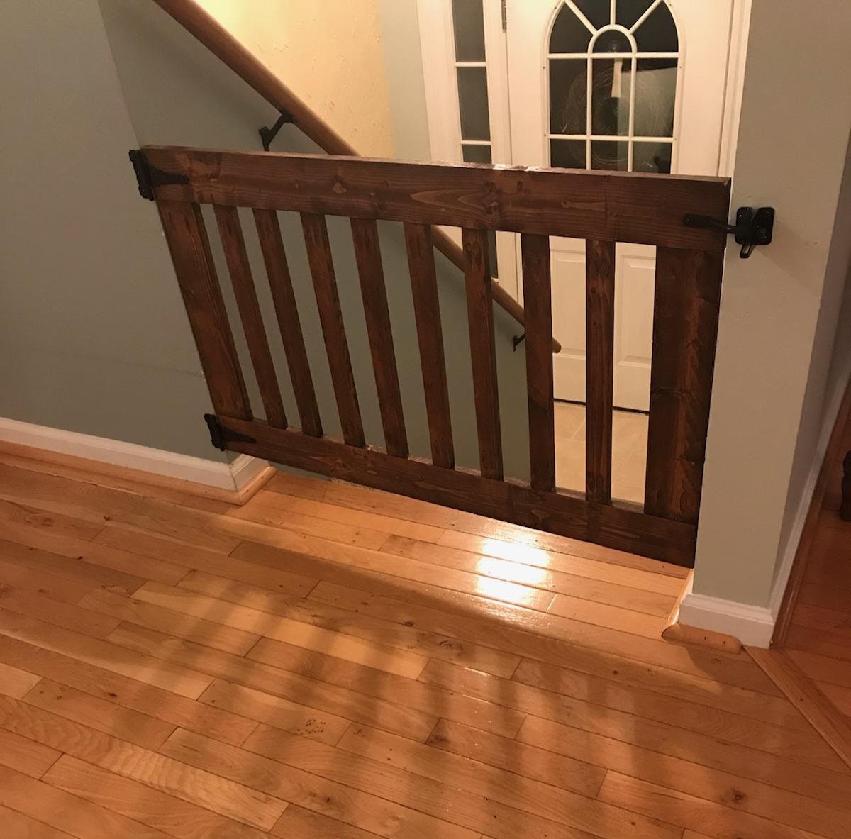 Wooden Baby Gate Or Pet Gate Custom Made With Reclaimed Wood.