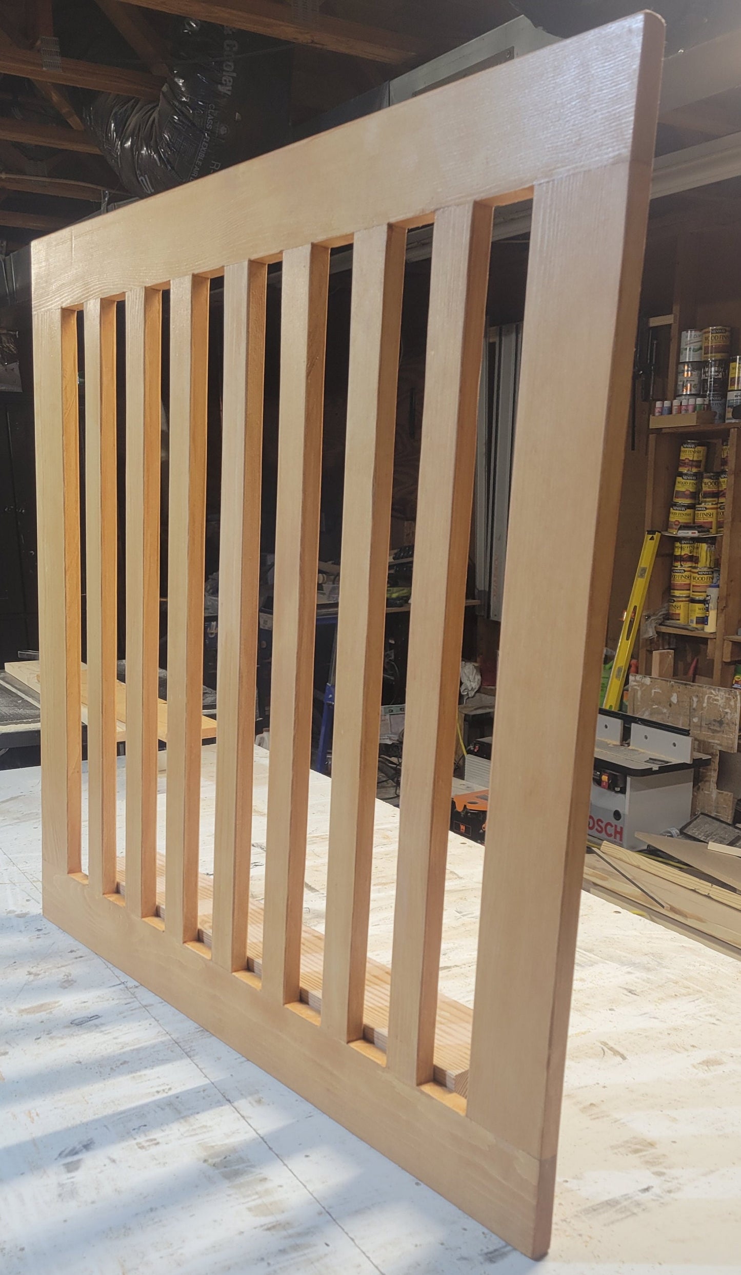Wooden Baby Gate Or Pet Gate Custom Made With Reclaimed Wood.